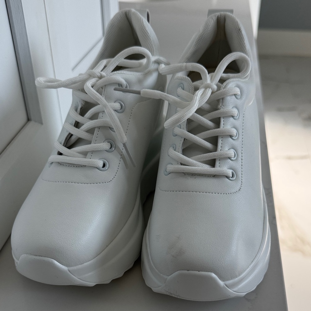 White Platform Sneakers